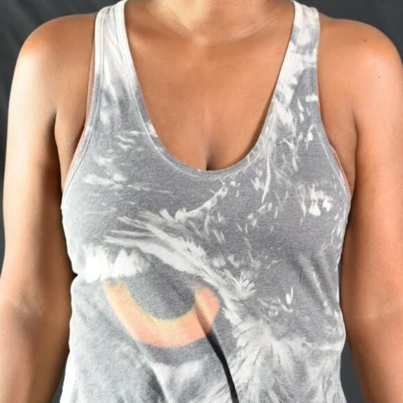 Owl Tank Top National Geographic Photorealistic Racerback Nature Bird Size Small - Picture 4 of 12
